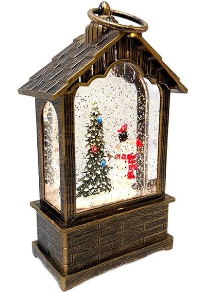 Yılbaşı Kardan Adam Hediyelik Kar Küresi Fener Tasarımlı (Işıklı & Müzikli) 20 cm fırsatları