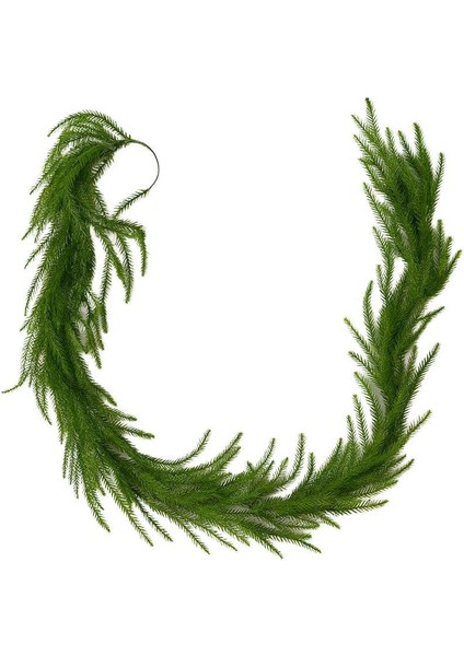Yılbaşı Dekoru Ince Çam Dalı Garland – Kapı Duvar ve Masa Süsü Yeşil 140 cm modelleri