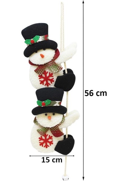 Yılbaşı Dekor Süsü Ipe Tırmanan Kardan Adam Asılabilir Dekoratif Süs 56 Cm modelleri