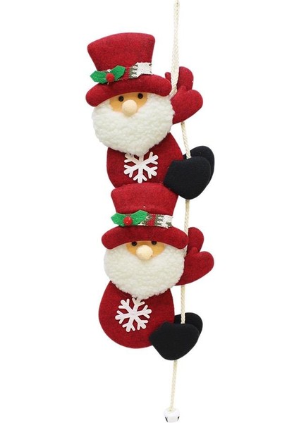 Yılbaşı Dekor Süsü Ipe Tırmanan Noel Baba Asılabilir Dekoratif Süs 56 cm modelleri