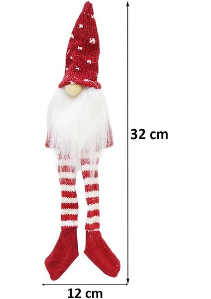 Yılbaşı Temalı Dekoratif Şişe Elbisesi – Noel Cücesi Figürlü Dekor 32 cm fiyatları