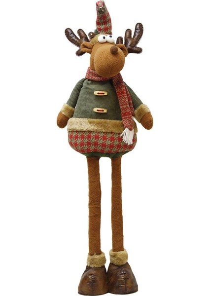 Yılbaşı Dekor Süsü Dekoratif Uzayan Peluş Geyik 52 - 90 Cm fiyatları