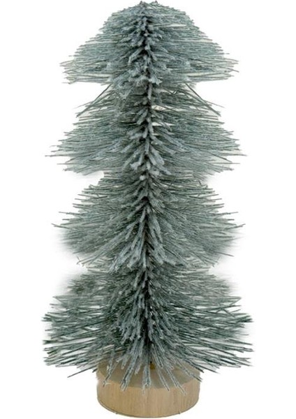 Mini Yılbaşı Ağacı Karlı Fırça Dallı Dekoratif Çam Ağacı 25 cm fiyatları