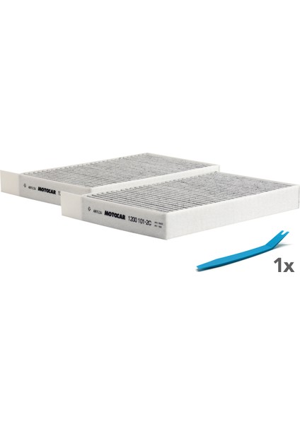 1200 101-2C Karbonlu Klima Filtresi (Tesla Model Y (2020<>2025) - Model Y Juniper (2025>)