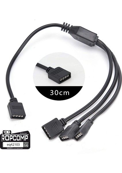Pc Kasa ve LED Aydınlatma Için 3 Çıkışlı 4-Pin Rgb Splitter fiyatları