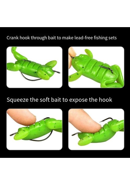 B Kurbağa Yumuşak Yem Tekme Kurbağa Yemleri Her Türlü Etobur Balık Yumuşak Yem Için Uygun (Yurt Dışından) modelleri