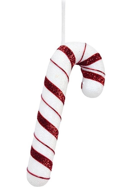 Yılbaşı Ağaç Süsü Baston Şeker Figürlü Dekoratif Süs 20 cm modelleri