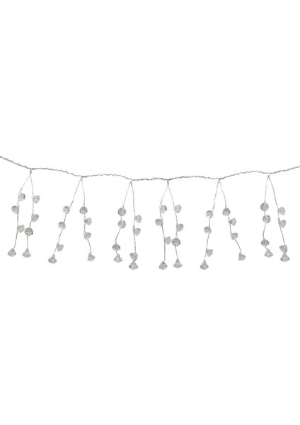 Yılbaşı Dekor Süsleri Lüks Kristal Işıltı Boncuklu Garland 110 cm modelleri