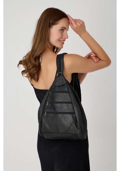 Özel Tasarım Hakiki Deri Sırt ve Kol Çantası Fonksiyonel Çanta fırsatları