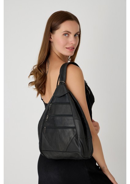 Özel Tasarım Hakiki Deri Sırt ve Kol Çantası Fonksiyonel Çanta indirimleri