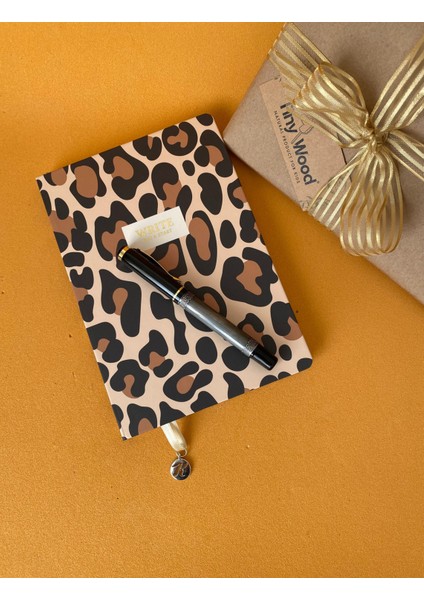 Leopar Desenli A5 Çizgili Defter – Sert Kapaklı 96 Yaprak fiyatları
