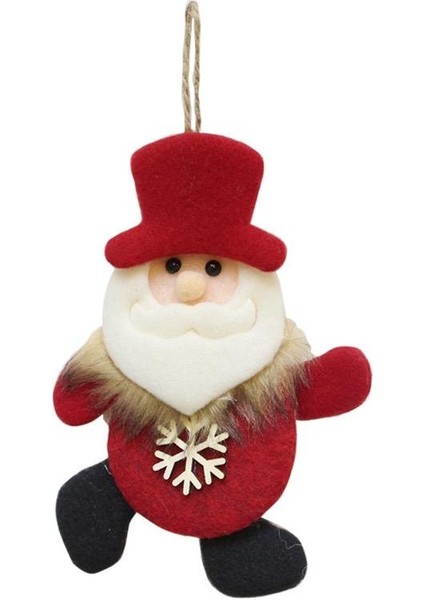 Yılbaşı Ağaç Süsü Noel Baba Figürlü Asılabilir Keçe Dekoratif Süs 16 cm fiyatları