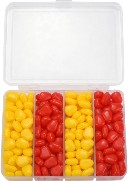 200PCS/LOT Yumuşak Sazan Yem Balıkçılık Cazibesi Set Yüzen Mısır Aroması Yapay Yem Plastik Kutu ile Sarı Kırmızıya (Yurt Dışından) modelleri