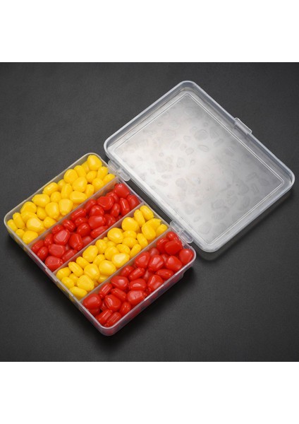 200PCS/LOT Yumuşak Sazan Yem Balıkçılık Cazibesi Set Yüzen Mısır Aroması Yapay Yem Plastik Kutu ile Sarı Kırmızıya (Yurt Dışından) fırsatları