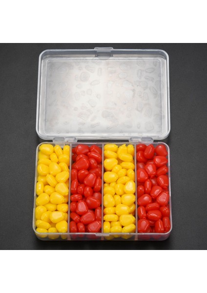200PCS/LOT Yumuşak Sazan Yem Balıkçılık Cazibesi Set Yüzen Mısır Aroması Yapay Yem Plastik Kutu ile Sarı Kırmızıya (Yurt Dışından) indirimleri