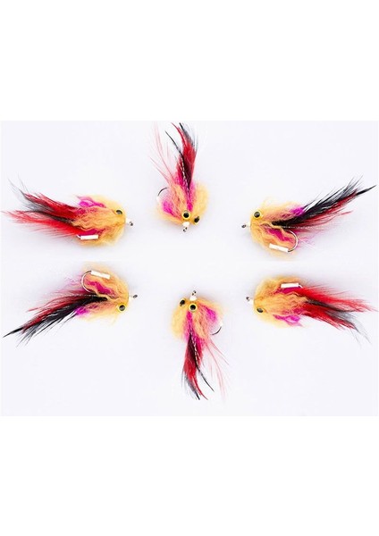 5pcs Yeni Alabalık Steelhead Somon Pike Salatçısı Sinek Balıkçılık Sinekleri Için Sinek Boyut 4 Kanca (Yurt Dışından) fırsatları