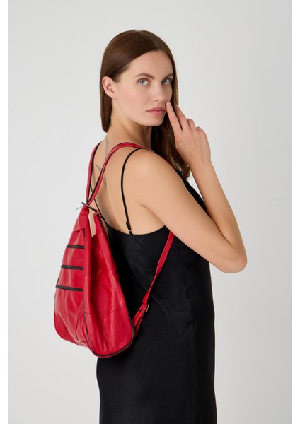 Özel Tasarım Hakiki Deri Sırt ve Kol Çantası Fonksiyonel Çanta fiyatları