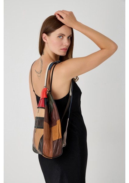 Özel Tasarım Hakiki Deri Sırt ve Kol Çantası Fonksiyonel Çanta fiyatları