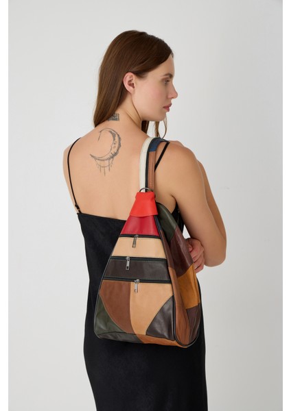 Özel Tasarım Hakiki Deri Sırt ve Kol Çantası Fonksiyonel Çanta modelleri