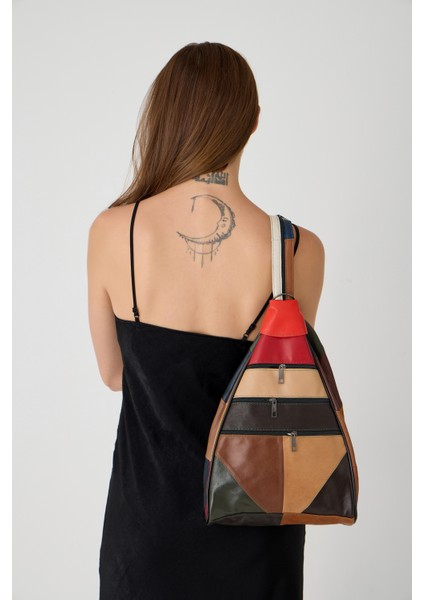 Özel Tasarım Hakiki Deri Sırt ve Kol Çantası Fonksiyonel Çanta fırsatları