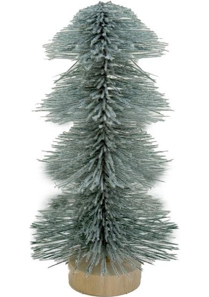 Mini Yılbaşı Ağacı Karlı Fırça Dallı Dekoratif Çam Ağacı 20 cm modelleri