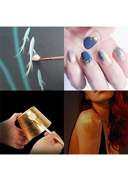 7pcs Altın Kaplama Fırça Seti Çeşitli Boyutlar Yaprak Keçi Saç Fırçaları Metalik Folyo Fırçaları Folyo Kağıt Sanat Zanaat Malzemeleri (Yurt Dışından) fırsatları