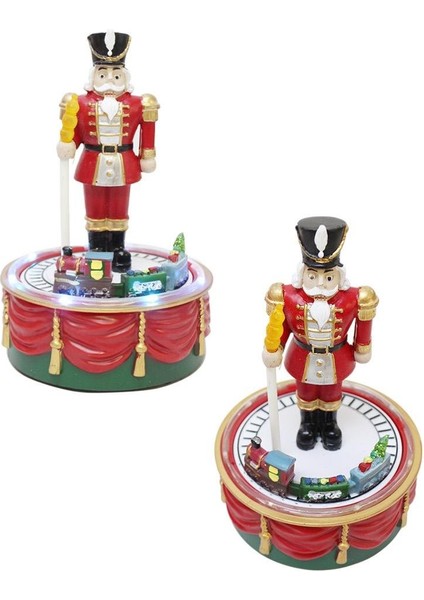 Yılbaşı Hediyelik Dekor Süsü Hareketli Işıklı Müzikli Fındıkkıran 20 cm fırsatları