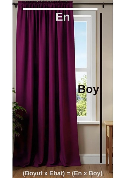 Mor Işık Geçirmez Termal Kornişli Blackout Karartma Saten Perde Enxboy modelleri
