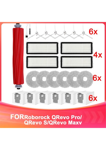 Qrevo Pro/qrevo S/qrevo Maxv Robot Süpürge Aksesuar Seti, Yedek Parçalar Ana Fırça (Yurt Dışından)