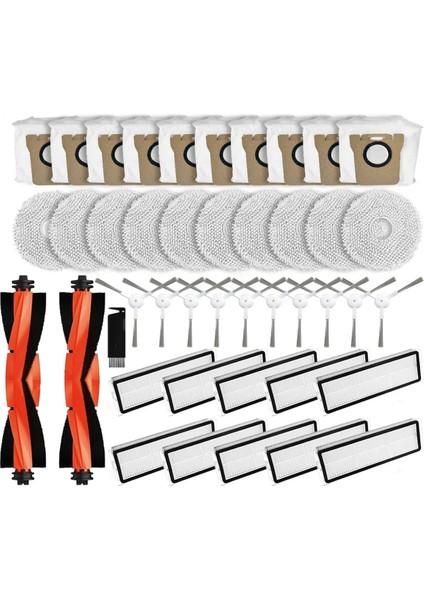 Omni 2 C102CN, B101CN, B116, X10+ Yedek Parça Aksesuarları Ana Yan Fırça Filtresi Paspas Toz Torbaları (Yurt Dışından)