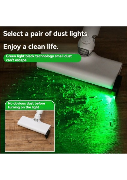 Şarj Edilebilir Dik Elektrikli Süpürge Toz Göstergeli LED Işık Aparatı, Yeşil Evrensel Yükseltme Aksesuarları (Yurt Dışından) fırsatları