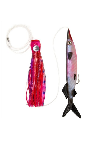 Tekne Balıkçılık Trolling Ahtapot Yumuşak Yem Combo Deniz Balıkçılığı 11 Inç Bağlı Kanca Balık Şekli Yumuşak Yem Seti (Yurt Dışından) fiyatları