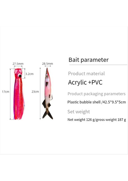 Tekne Balıkçılık Trolling Ahtapot Yumuşak Yem Combo Deniz Balıkçılığı 11 Inç Bağlı Kanca Balık Şekli Yumuşak Yem Seti (Yurt Dışından) fırsatları