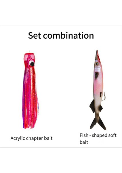 Tekne Balıkçılık Trolling Ahtapot Yumuşak Yem Combo Deniz Balıkçılığı 11 Inç Bağlı Kanca Balık Şekli Yumuşak Yem Seti (Yurt Dışından) indirimleri