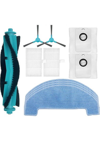 Atvel R80 Taban Silindiri Yan Fırça Filtre Paspas Bezi Toz Torbası Robot Süpürge Aksesuar Parçası (Yurt Dışından)