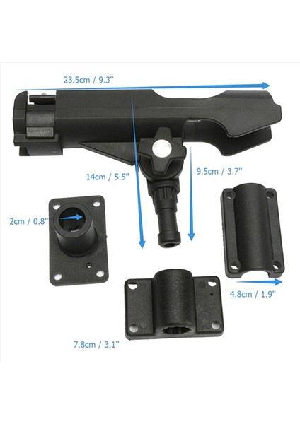 2x Tekne Kayık Olta Çubuğu Tutucu Plastik Olta Braketi Ayarlanabilir Çıkarılabilir Tekne Montajı Balıkçılık Dinlenme (Yurt Dışından) fırsatları