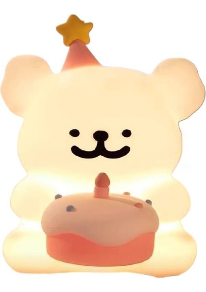 Çizgi Köpek Yavrusu Gece Lambası Çocuk Yatak Odası Başucu Uyku Lambası Küçük Masa Lambası 2 Adet (Yurt Dışından) fiyatları