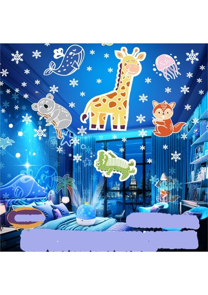 Yıldızlı Gökyüzü Projektör Lambası Müzik Kutusu Müzik Projektörü Yıldızlı Gökyüzü Projektörü Çocuk Odası Rüya Gibi Dönen Yıldızlı Gökyüzü (Yurt Dışından) modelleri