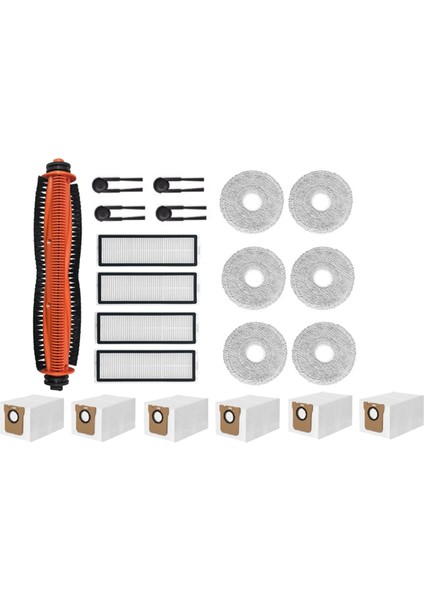 M40S/OV31CN Süpürme Makinesi Aksesuarları Için 21 Adet Ana Yan Fırça Paspas Filtre Toz Torbaları (Yurt Dışından)