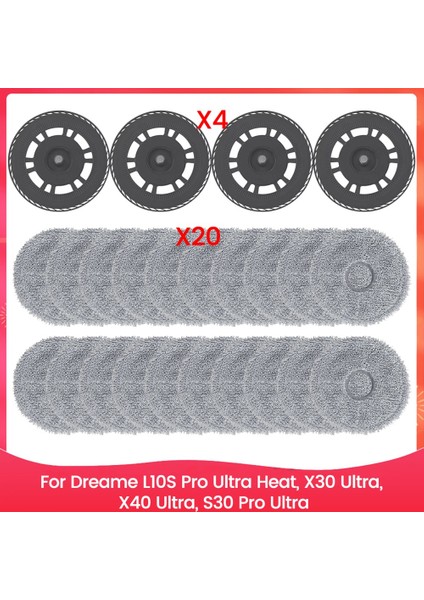 L10S Pro Ultra Heat X30 X40 S30 Elektrikli Süpürge Yedek Parçası Için 1 Set Paspas Tutucu ve Bez (Yurt Dışından)