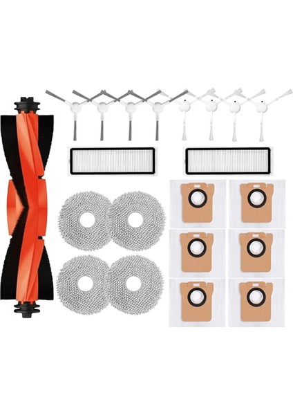 Robot Vakum X20+/X20 Plus Parça Aksesuarları Ana Yan Fırça Filtre Paspas Bezi Toz Torbası Değişimi (Yurt Dışından)