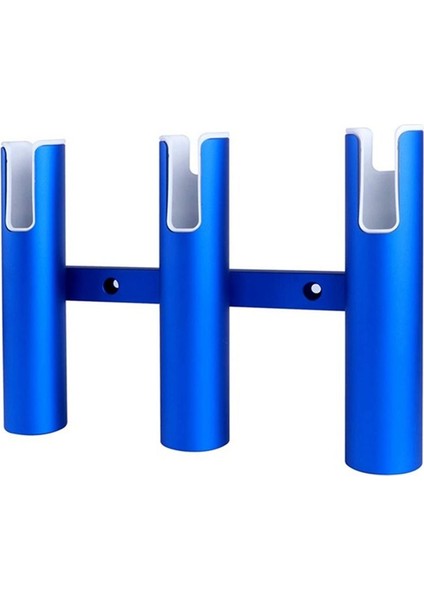 Alüminyum Olta Çubuğu Tutucusu 3 Tüplü Deniz Yat Tekne Kamyonu Için 3 Çubuk Raf Rv Mavi (Yurt Dışından) modelleri