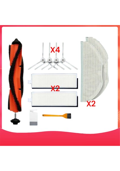 G1 Mjstg1 Mi Robot Süpürge-Mop Essential Ana Fırça Filtre Paspas Bezi Pedleri Yedek Parçaları (Yurt Dışından)