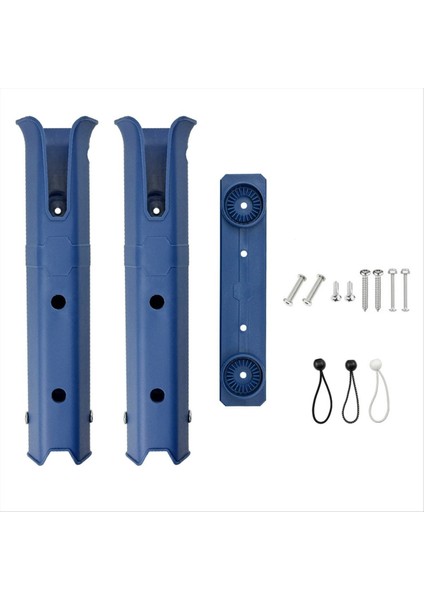 Deniz Teknesi Olta Çubuğu Tutucu Raf Eğirme Balıkçılık Çubuğu Destek Standı Tekne Deniz Balıkçılığı Kutusu Kayık Tekne Mavi (Yurt Dışından)