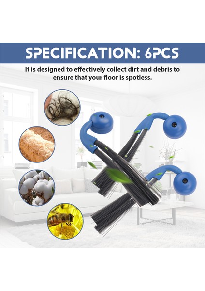 X9 Pro Omni/elektrikli Süpürge Yedek Parçaları Için 6 Adet Yan Fırça (Yurt Dışından) fırsatları