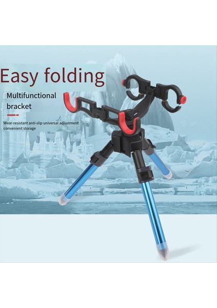 Üçgen Balıkçılık Kutup Rafı Ayarlanabilir Katlanabilir Balıkçılık Kutbu Tutucu Portatif Dış Mekan Balıkçılık Stili Için Çok Fonksiyonlu (Yurt Dışından) fırsatları