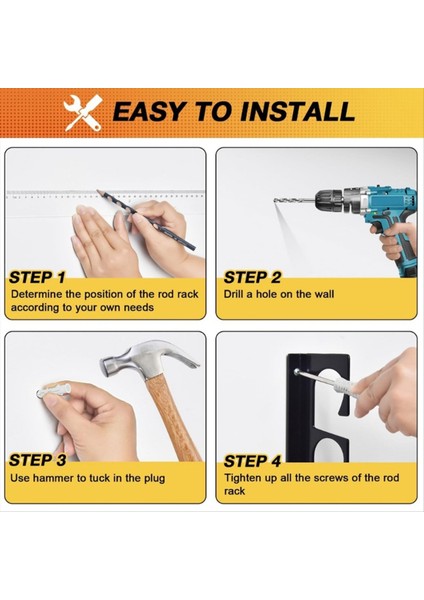 Ferforje Olta Rafı Asılabilir Duvar Veya Tavan Yatay Destek 6 Olta Barındırabilir (Yurt Dışından) fırsatları