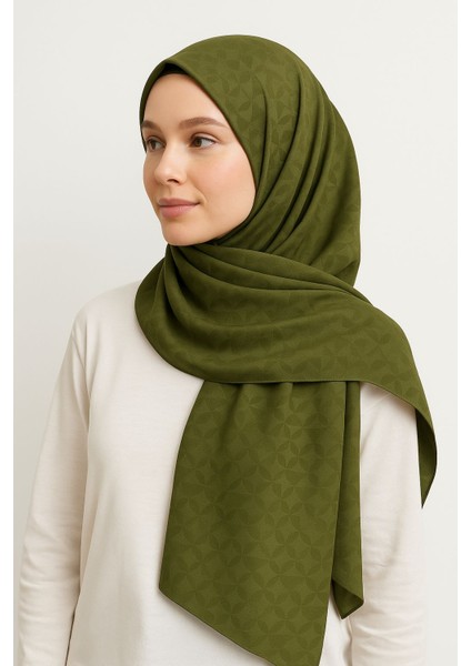 O Desenli Ipeksi Jakarlı Şal