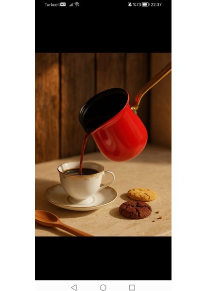 Emaye Cezve 500ML Kırmızı fiyatları