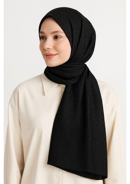 O Desenli Ipeksi Jakarlı Şal